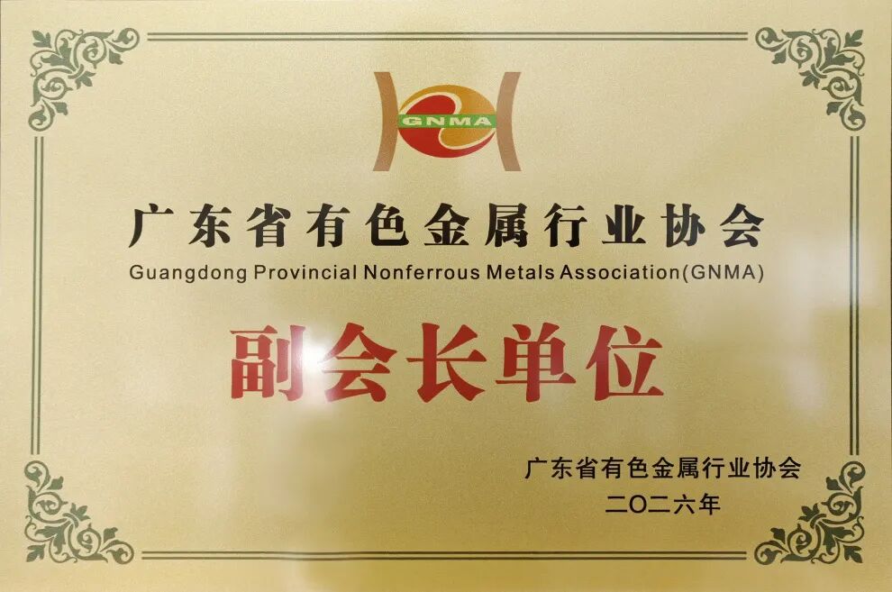 Guangya Holdings zur Vizepräsidenteneinheit des Verbands der Nichteisenmetallindustrie von Guangdong ernannt